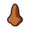 Nose - Medium Black emoji on Emojidex